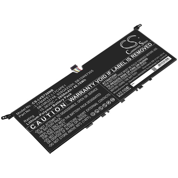 2650mAh 5B10R32748 L17M4PE1 928QA232H L17C4PE1 L17L4PE1 SB10W67305 Battery for Lenovo Yoga S730-13IWL (81J00029GE)