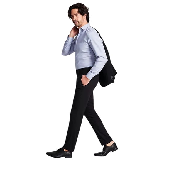 Men's Techni-Cole Suit Separate Slim-Fit Pants Color: Black Size: 32x30