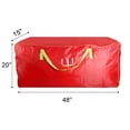 thumbnail image 7 of Every Moment Counts 48" x 15" x 20" Christmas Tree Storage Bag, Fits Up to 7.5 ft Tall Artificial Tree, Heavy Duty Waterproof Red Christmas Tree Storage Container with Zipper and Handles, 7 of 7