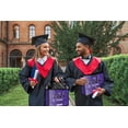 thumbnail image 4 of 12.6" Large Purple and Black Graduation Gift Bag, 2026 Congrats Grad Desgin Bag with Tissue Paper Card for High School, College Season Theme Party., 4 of 4