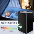 thumbnail image 3 of GGTB 3.2 Cu. Ft. Compact Single-Door Fridge with Mini Freezer - Adjustable Thermostat, Reversible Hinge, Black - Perfect for Apartments, Dorms & Offices, 3 of 7