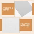 thumbnail image 2 of 50 Pcs Tampons d'Isolation de Sortie Joint de Plaque Murale Joint de Remplacement de Prise Scellants, 2 of 9