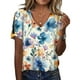 thumbnail image 1 of Blusa HOTYD para mujer con estampado floral bohemio y cuello en V y hombros descubiertos, 1 of 2