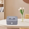 thumbnail image 5 of Cash Box with Key Lock,Small Portable Safe Metal Money Box with Key Lock,Single Layer Money Organizer for Cash,Gift Ideas for Christmas Kids Adults,Security Lock Safe Box for Small Business, 5 of 7