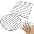 thumbnail image 4 of Stainless Steel Grilling Net Barbecue Grilling Mesh Camping Fire Cooking Rack Square, 4 of 9
