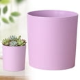 thumbnail image 2 of Plastic Succulent Pot, 5.63X5.12X4.65" Cylindrical Plant Pot, Drainage Hole Flower Pot, Minimalist Decorative Planter, Indoor Outdoor Garden Vessel, Modern Tabletop Planter for Household Greenery, 2 of 5
