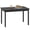 Black, variant on HOMCOM Dining Table Farmhouse Kitchen Table w/ Wood Frame for Dining Room