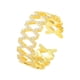 thumbnail image 1 of Sonducket Anillo de apertura para mujer, anillos de decoración de diamantes de imitación geométricos de cobre, decoraciones de mano ajustables, joyería Ropa, zapatos y accesorios Miscelánea Sonducket AP014804-00, 1 of 6