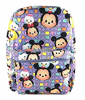 Backpack Disney Tsum Tsum All-Over Print White 16 School Bag 120076 