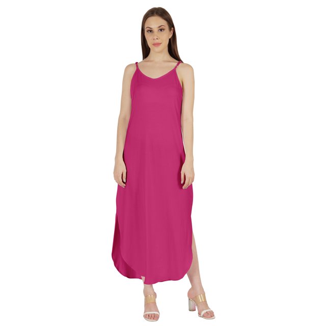 Inkmeso Robe d'Été Unie Aguichant pour Femmes à Bretelles Spaghetti Décontractée de Plage et de Villégiature Robe Maxi
