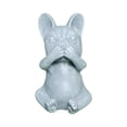 thumbnail image 4 of Estatua de Francés, estatua de perro, obra de arte, escultura de perro lindo de resina, adornos para patio, jardín, decoración del hogar , No hablar No hablar, 4 of 8