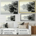 thumbnail image 4 of Designart "Monochromatic View Of A Cuban Port I" Cuba Floater Framed Canvas Wall Art, 4 of 5