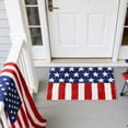 thumbnail image 7 of Patriotic Welcome Doormat for 4th of July Indoor Outdoor, Non-Slip Rubber Backing American Flag Design with Hearts, Red White Blue Holiday Front Door Mat, 7 of 7