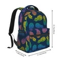 thumbnail image 2 of Disketp Retro Bright Pineapple Mochila Estampada para Hombre y Mujer – Mochila Ligera Clásica con Múltiples Bolsillos para Universidad, Trabajo y Viajes-One Size, 2 of 5