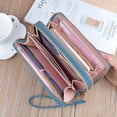 thumbnail image 4 of Porte-monnaie à Double Fermeture Éclair pour Femme, long Porte-Monnaie à Pince, Double Couche, Grande Capacité, Sac à Main, 4 of 6