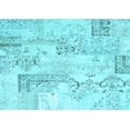 thumbnail image 1 of Ahgly Company Indoor Rectangle Abstract Light Blue Contemporary Area Rugs, 3' x 5', 1 of 4