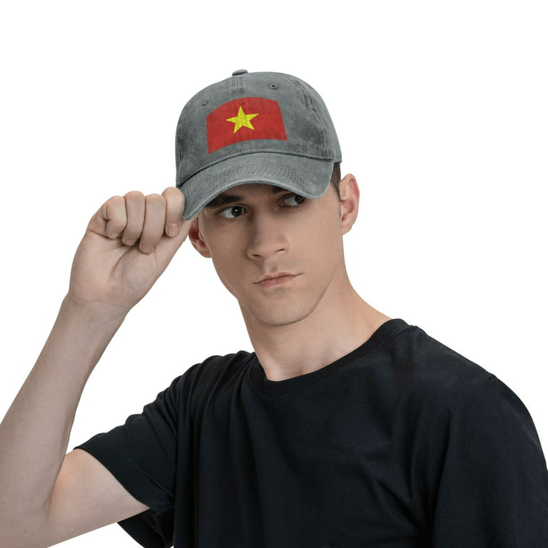 ZICANCN Vietnam Flag Adjustable Baseball Cap Women , Hats for Men