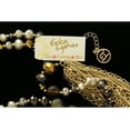 thumbnail image 7 of Erica Lyons Velvet Gift Bag  Long Beaded Tassel Y-Necklace Gold-Tone & Brown, 7 of 7