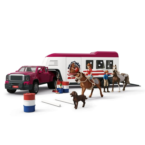 Camión Playset Schleich Horse Club junto al lago con 2 caballos de 5 años o más