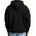 thumbnail image 4 of LEBONYARD Men's Trendy Plus Size Half Zipper Drawstring Hooded Solid Color Long Sleeve Warm Loose Fit Pullover Casual Large Pockets Sports Sweatshirts, 4 of 4