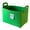 Green, variant on sunsanly Felt Storage Basket with Handles Foldable Fabric Storage Bin Eco-Friendly Collapsible Organizer Bin for Toys Clothes Blankets Home Laundry