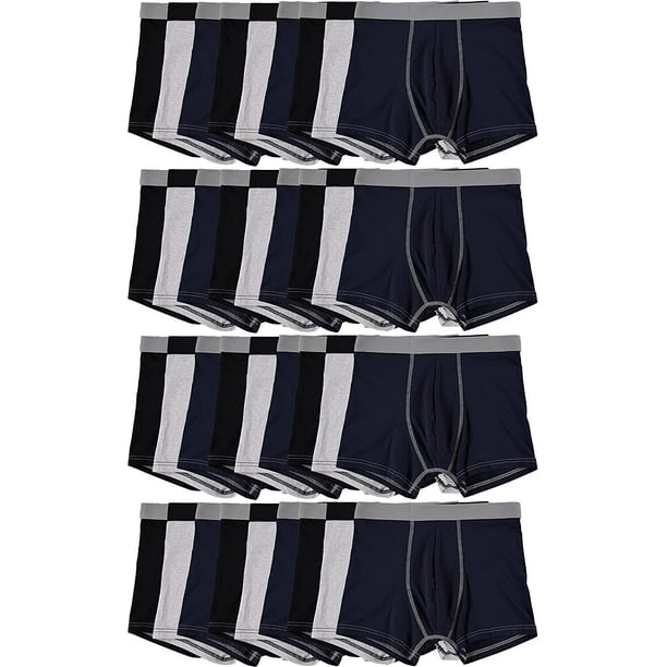 36 Pack of Mens Boxer Briefs Underwear Bulk, 100 Cotton, Soft, Comfortable, Assorted Colorful