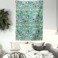 thumbnail image 3 of Dog Lover Tapestry, Abstract Puppy Pattern with Human Clothing Fun Dress up Theme Domestic Animals, Wall Hanging for Bedroom Living Room Dorm Decor, 40W X 60L Inches, Multicolor, by Ambesonne, 3 of 5