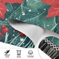 thumbnail image 6 of Yayeee Runner Rug for Bedroom 2'x6' Machine Washable Hallway Non Slip Mat, Christmas Poinsettia, 6 of 8