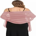 thumbnail image 2 of TELOLY Shawls and Wraps for Evening Dresses Sheer Chiffon Women Elegant Soft Silky Wraps Wedding Bridal Scarf, 2 of 4