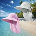 thumbnail image 1 of CHUANK Lot de 2 Chapeaux de Soleil pour Femmes Pliables de Haute Qualité à Grand Bord avec Rabat de Cou pour l'Été Plage Pêche Randonnée, 1 of 7