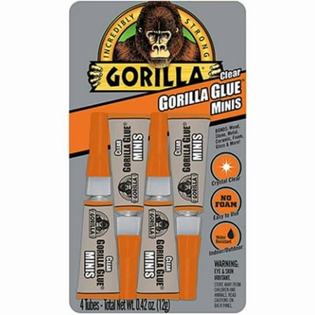 Gorilla Glue  3g Clear All-Purpose Glue - Pack of 4