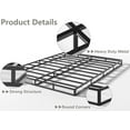 thumbnail image 5 of Box Spring King Bed Bases, 5 Inch High Metal King Size Box Spring, Heavy Duty Mattress Foundation with Fabric Cover, Easy Assembly, Quiet Noise Free, Non Slip, Black, 5 of 7
