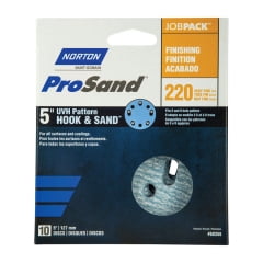 

Norton Norton - 7660768358 - ProSand 5 in. Ceramic Alumina Hook and Loop A975 Sanding Disc 220 Grit Very Fine - 10/Pack