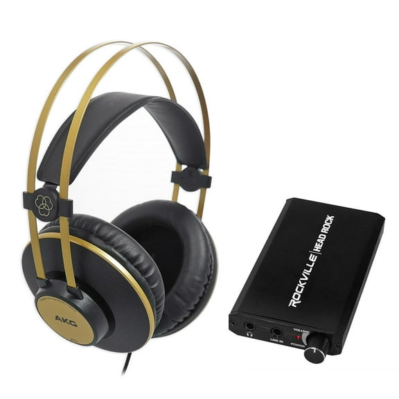 AKG K92 Studio/Production.Podcast Monitor Headphones Rechargeable Headphone Amp