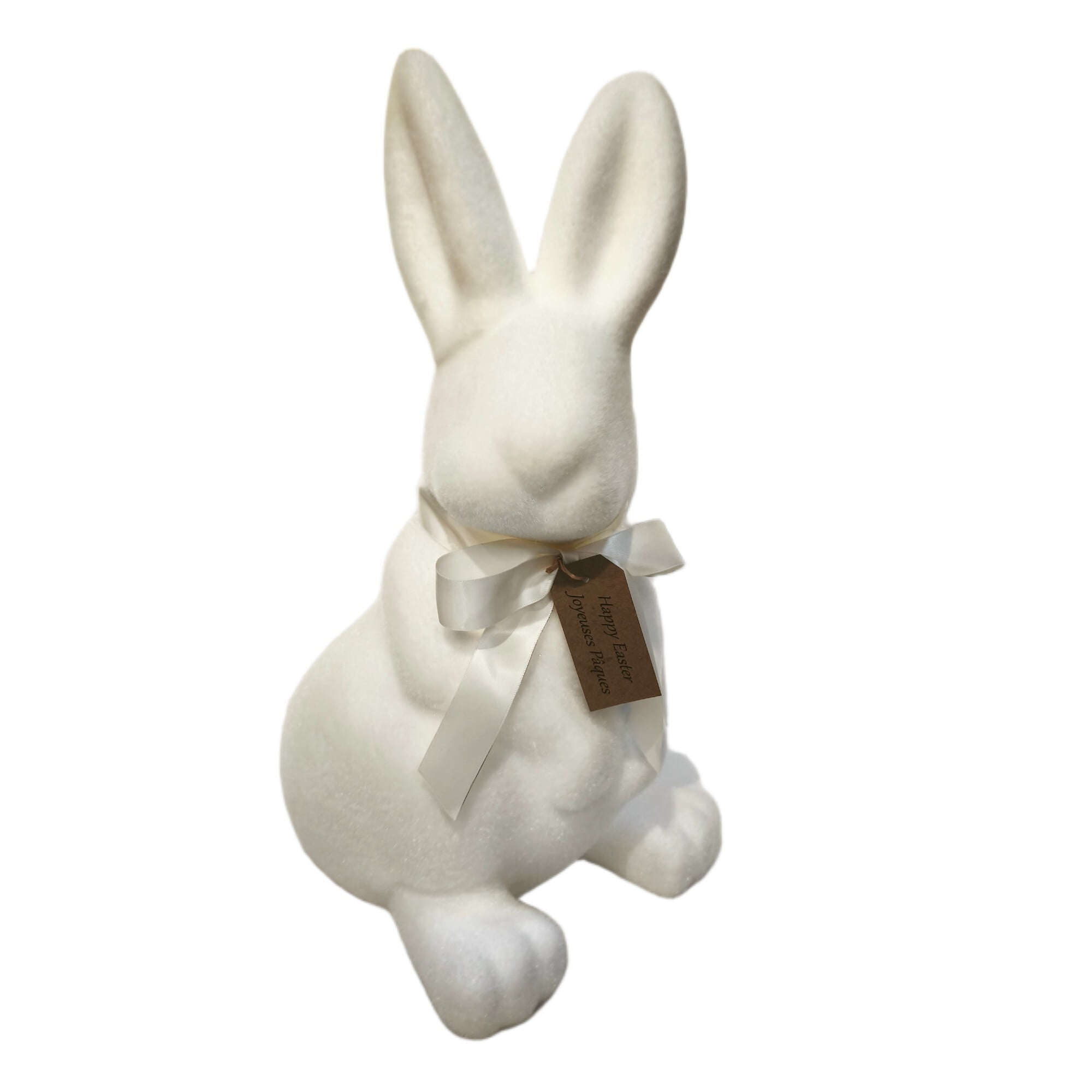 Lapin blanc floqué assis, 17po, par « Way to Celebrate »