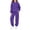 Purple-14, variant on Sakuulaan Girls 2‑Piece Outfit Set, Pull‑On Hoodie Sweatshirt and Jogger Pants, Casual Tracksuit for Kids 2‑14 Years