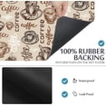 thumbnail image 5 of Coffee Mat Coffee Cup Drying Mat for Kitchen Counter Large Coffee Maker Mat Hide Stain Absorbent Rubber Backed Dish Drying Mats for Countertops Coffee Bar Accessories 24x16 Inch, 5 of 6