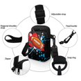 thumbnail image 5 of HELLHERO Painted Rugby Pattern Small Crossbody Purse Double Layer Polyester Men, Women 4.33x1.97x7.09 for Daily Commute or Casual Outings, 5 of 7