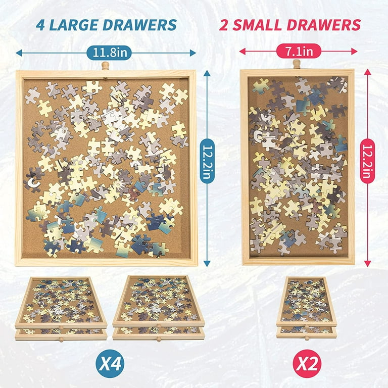 Luxe Puzzle Table - 100 to 1500 Pieces + 3 Sorting Boards Jig-and