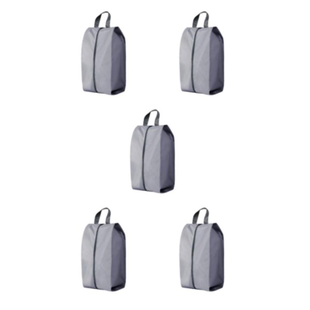 Youkk Polyester Lightweight And Portable Shoe Bag For Travel Pack Shoes With Ease Using Compact Storage grey XL 5Set