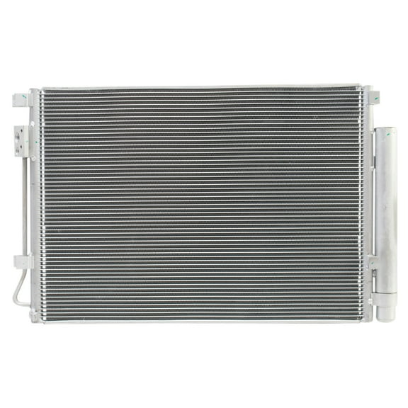 TRQ AC Condenser A/C Air Conditioning w/ Receiver Dryer for Accent Veloster Rio ACA84711 Fits select: 2014-2017 HYUNDAI ACCENT, 2013-2017 KIA RIO