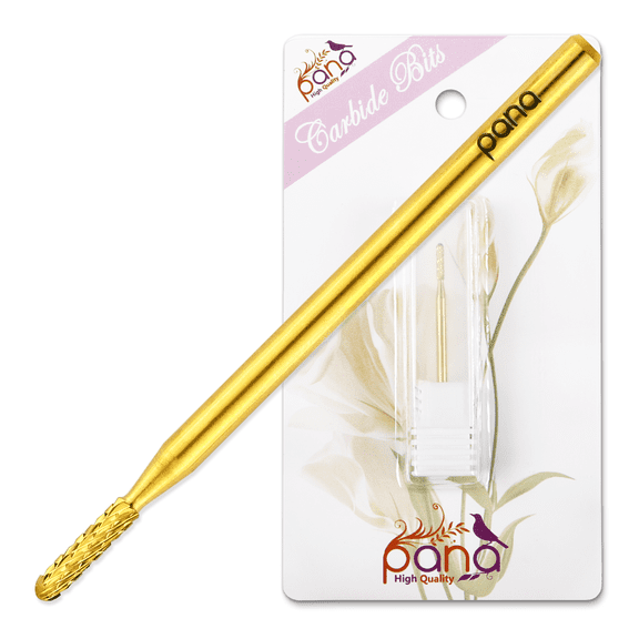 Pana 3/32" Gold Round Safety Nail Carbide Bit - Medium Grit