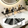 thumbnail image 6 of QualiVow Bathroom Sink Organizer, Over Faucet Storage Shelf for Kitchen and Bathroom, Black Iron, 19.7 Inch, 6 of 6