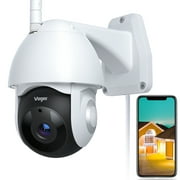 Voger 360 View  Wifi Outdoor Security Camera 1080P with IP66 Weatherproof Motion Detection Night Vision,2-Way Audio Surveillance cameras Works with Google Home