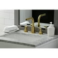 thumbnail image 3 of Kingston Brass FSC8953CKL Kaiser Widespread Bathroom Faucet with Brass Pop-Up, Brushed Brass, 3 of 8