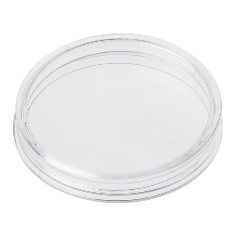 1PC 38.6mm Round Acrylic Coin Capsule Clear Storage Holder For Silver Coin 1 oz 