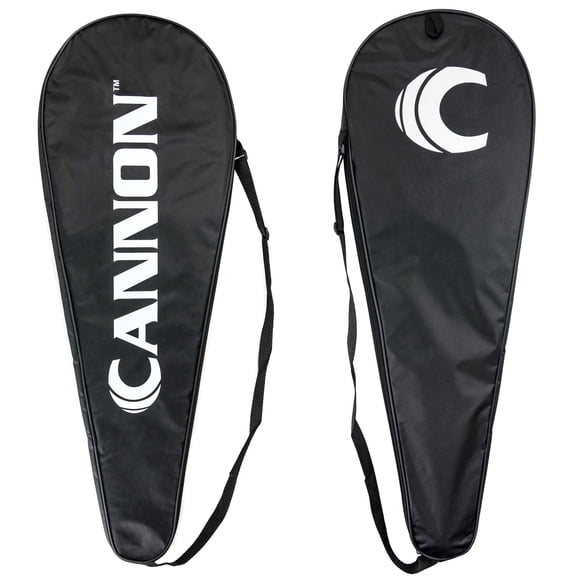 Cannon Sports Premium Padded Badminton Racket Cover Bag with Adjustable Shoulder Strap - Waterproof, Lightweight, Durable (Black)