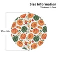 thumbnail image 2 of Kdxio Autumn Pumpkins Funny Coasters,4 Pcs Leather Coasters,Housewarming Gifts,Protect Furniture from Water Marks Scratch and Damage, 2 of 6