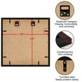 thumbnail image 5 of ELSKER&HOME 20x20 Picture Frame Black Set of 3, 20x20 Frames without Mat or 16x16 with Mat 3 Pack, Photo Frame Wall Mounting, 5 of 7