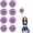 Blue+Red+White, variant on 8 Pack Cheerleading pom poms,Cheer pom poms Sports Dance Cheer Plastic Pom Poms Cheerleading for Sports Team Spirit Cheering (Blue+Pink+White)